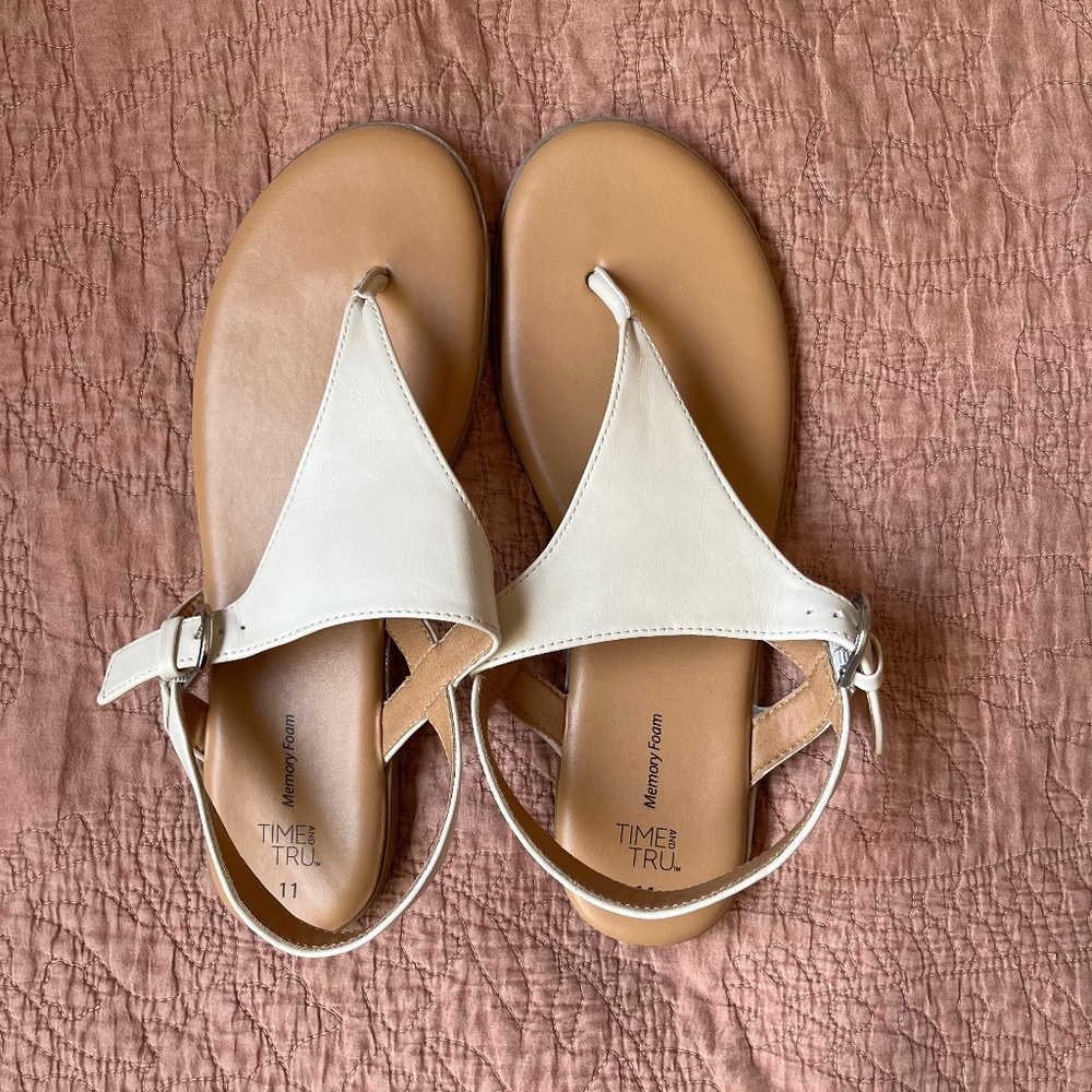 Walmart womens white sandals